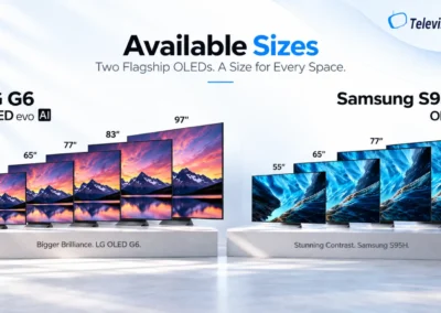 LG G6 OLED vs Samsung S95H OLED Available Sizes