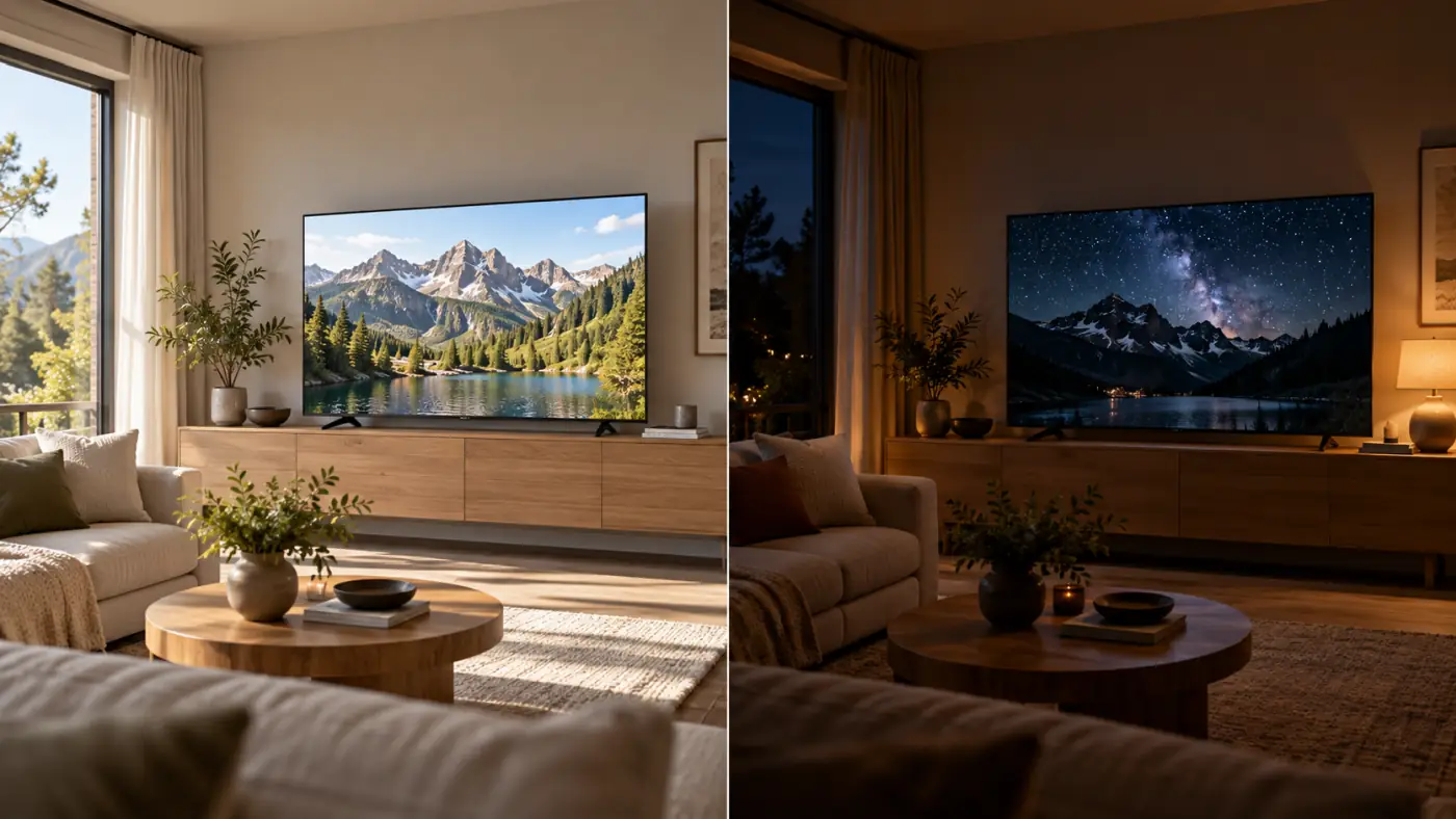 Bright Room And Dark Room TV Viewing Bright Room And Dark Room TV Viewing