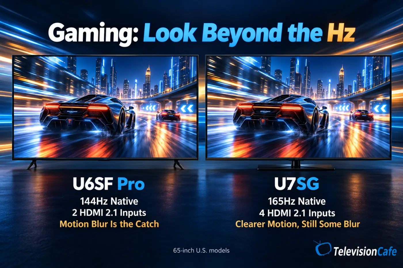 Hisense U6SF Pro Vs U7SG Gaming Comparison Hisense U6SF Pro Vs U7SG Gaming Comparison