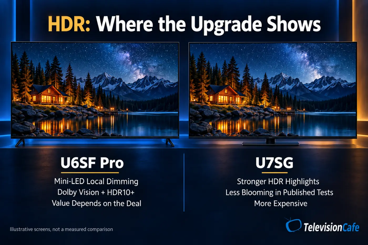 Hisense U6SF Pro Vs U7SG HDR Picture Quality Hisense U6SF Pro Vs U7SG HDR Picture Quality