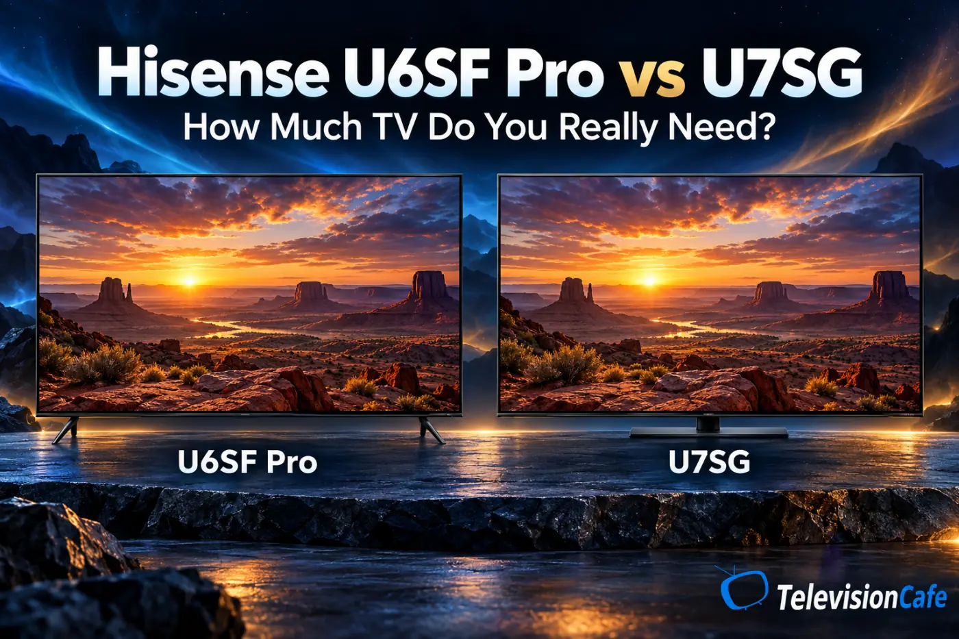 Hisense U6SF Pro vs Hisense U7SG TVs