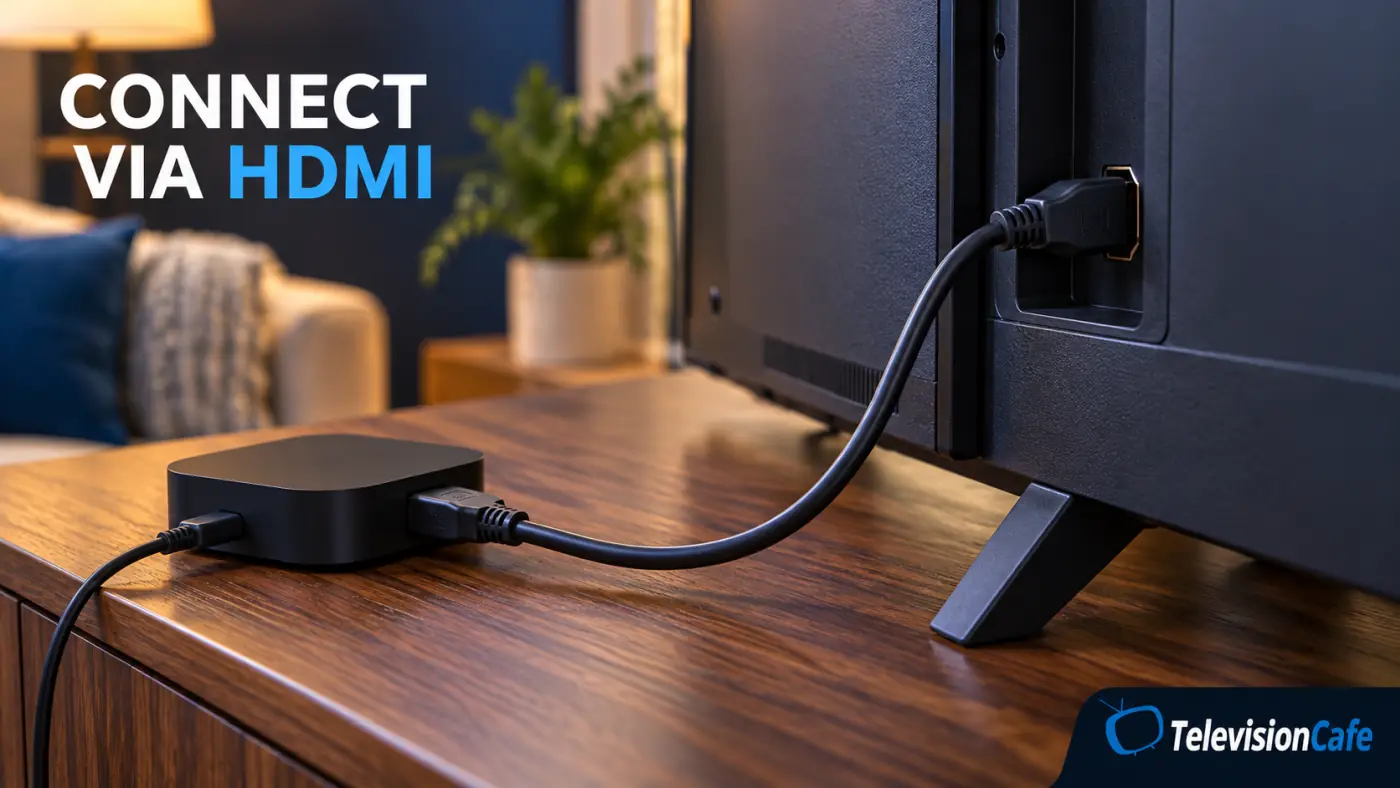 Streaming device connected via HDMI