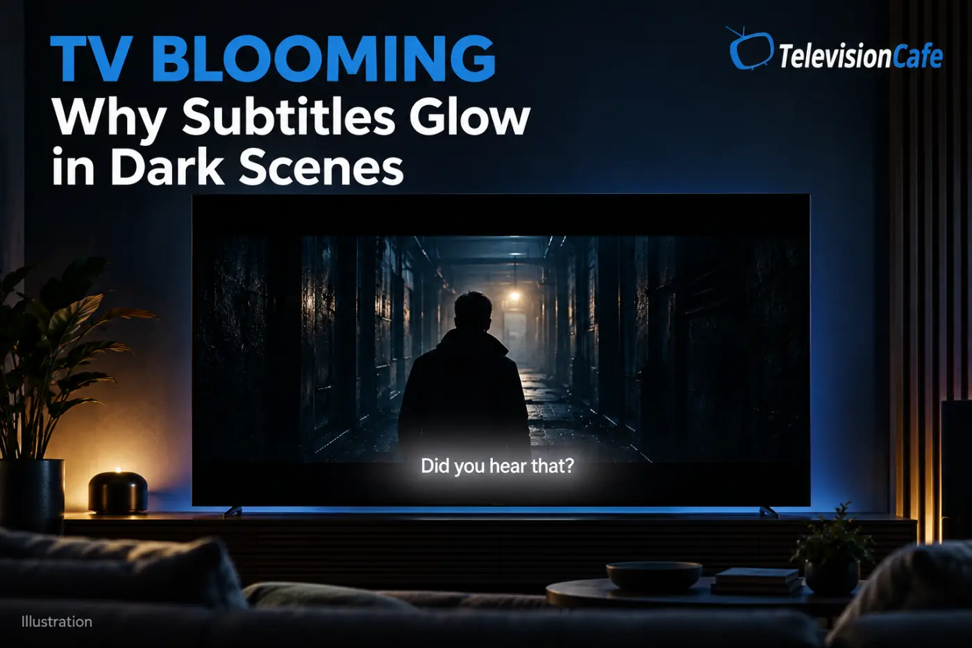 TV Blooming Why Subtitles Glow in Dark Scenes