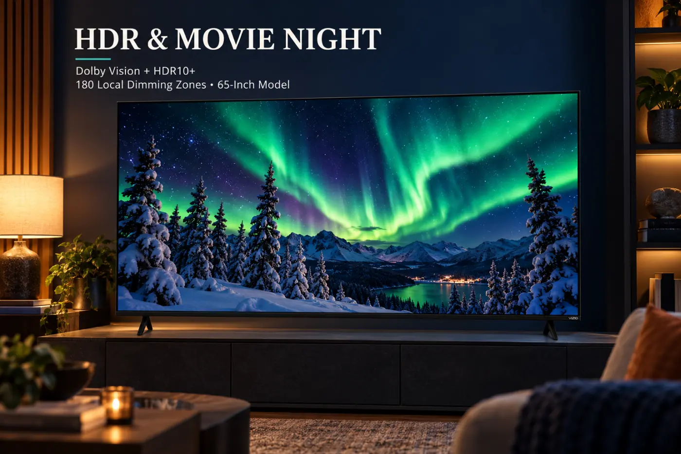 Vizio Mini LED Quantum 4K HDR And Movie Night Vizio Mini LED Quantum 4K HDR And Movie Night